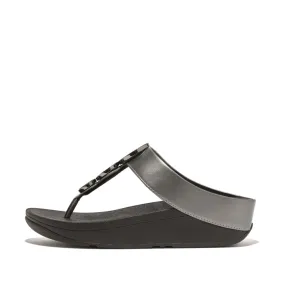 รองเท้าแตะแบบหูหนีบ ผู้หญิง รุ่น HALO BEAD-CIRCLE METALLIC TOE-POST SANDALS