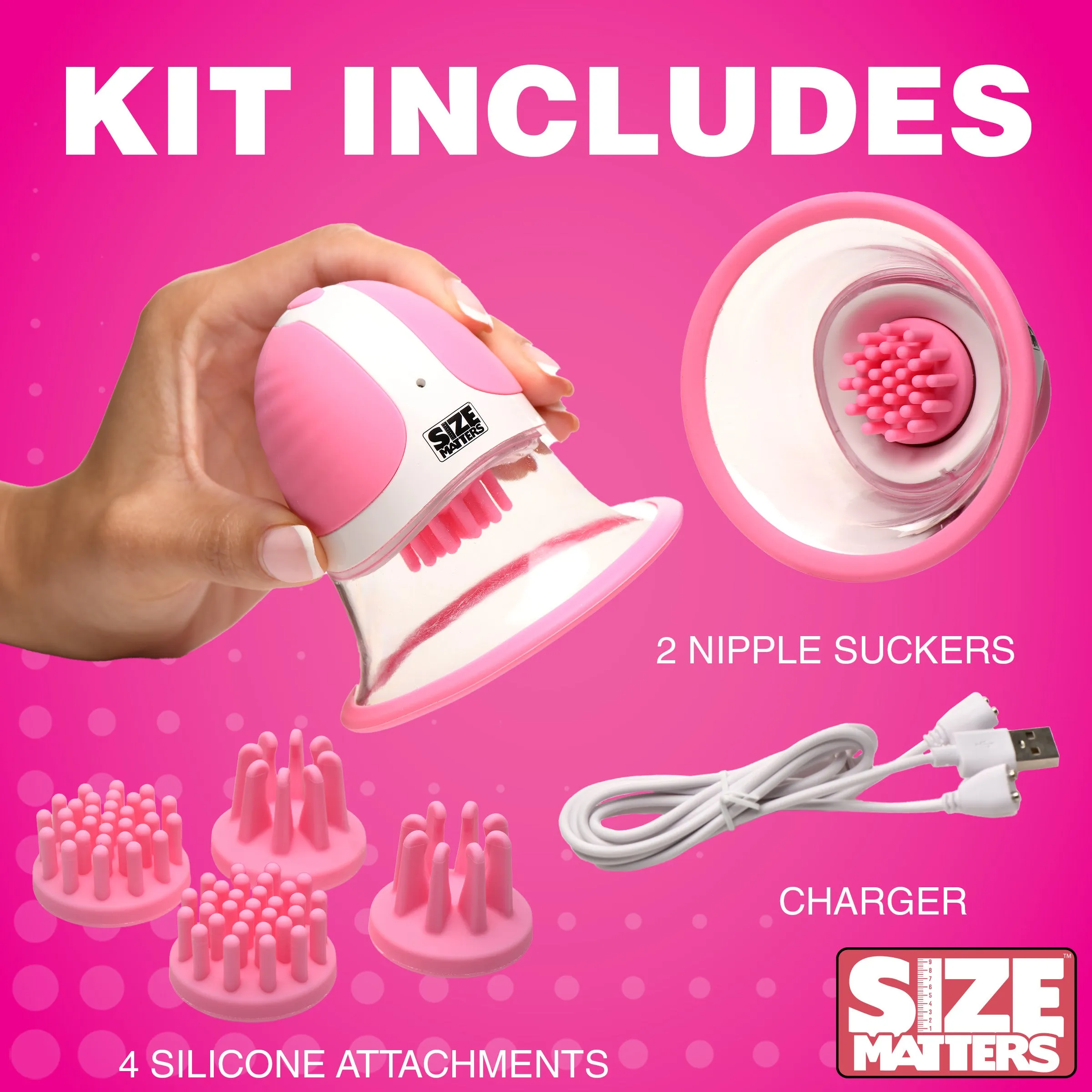 10X Rotating Silicone Nipple Suckers