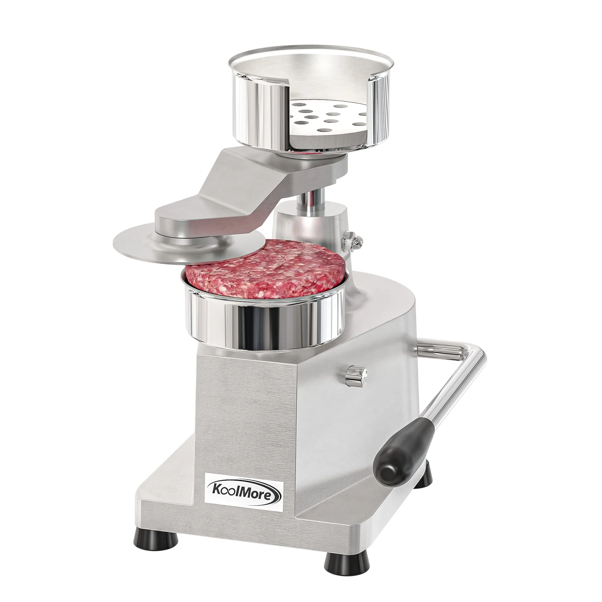 4 in. Heavy-Duty Hamburger Patty Molding Press with Handle, CHM-4.