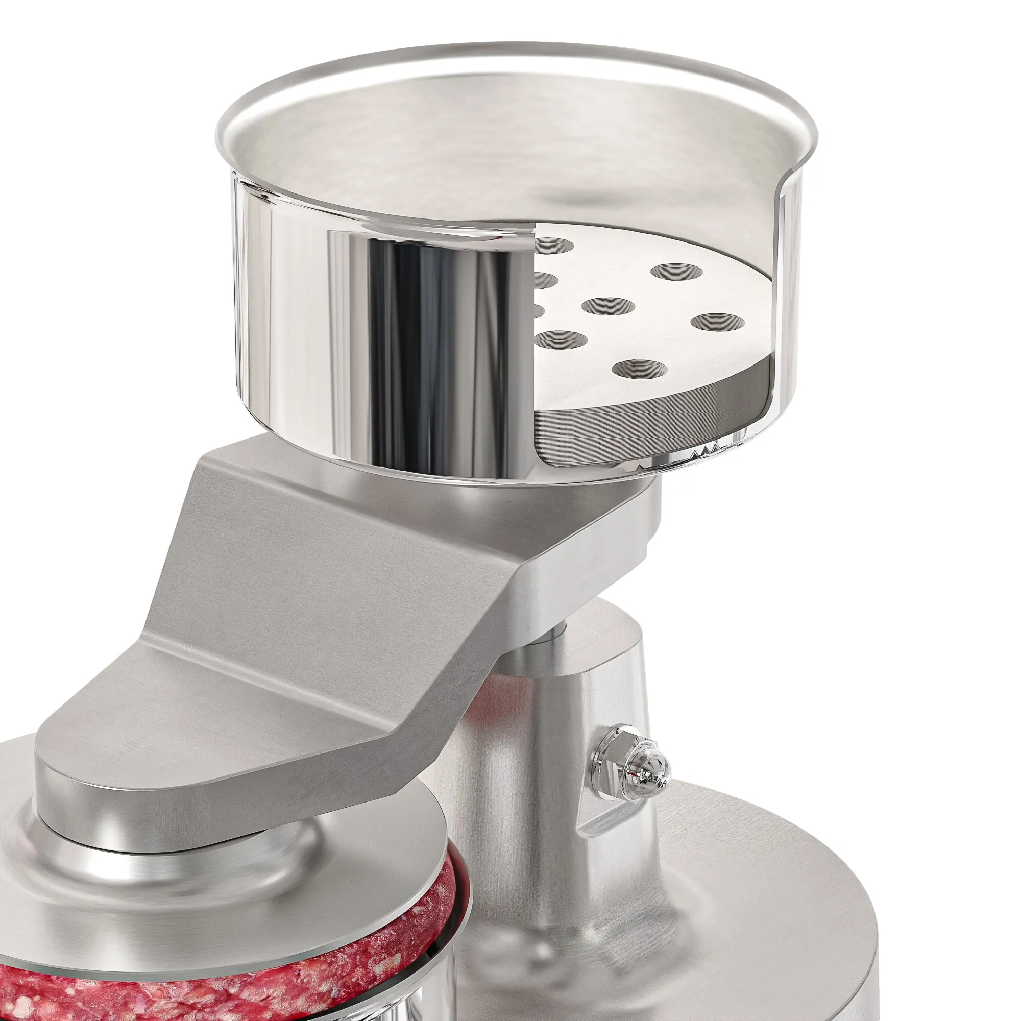 4 in. Heavy-Duty Hamburger Patty Molding Press with Handle, CHM-4.