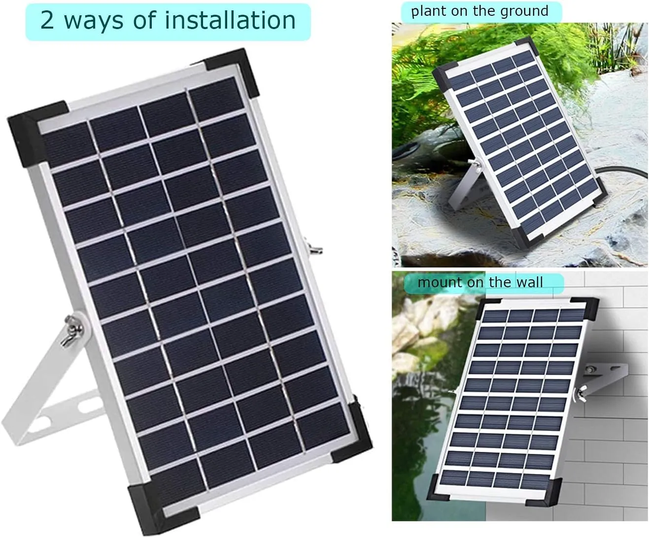 5W Solar Fountain Pump Kit