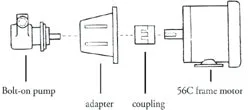 Adapter for 56C Frame Motor, Procon Series 1-5