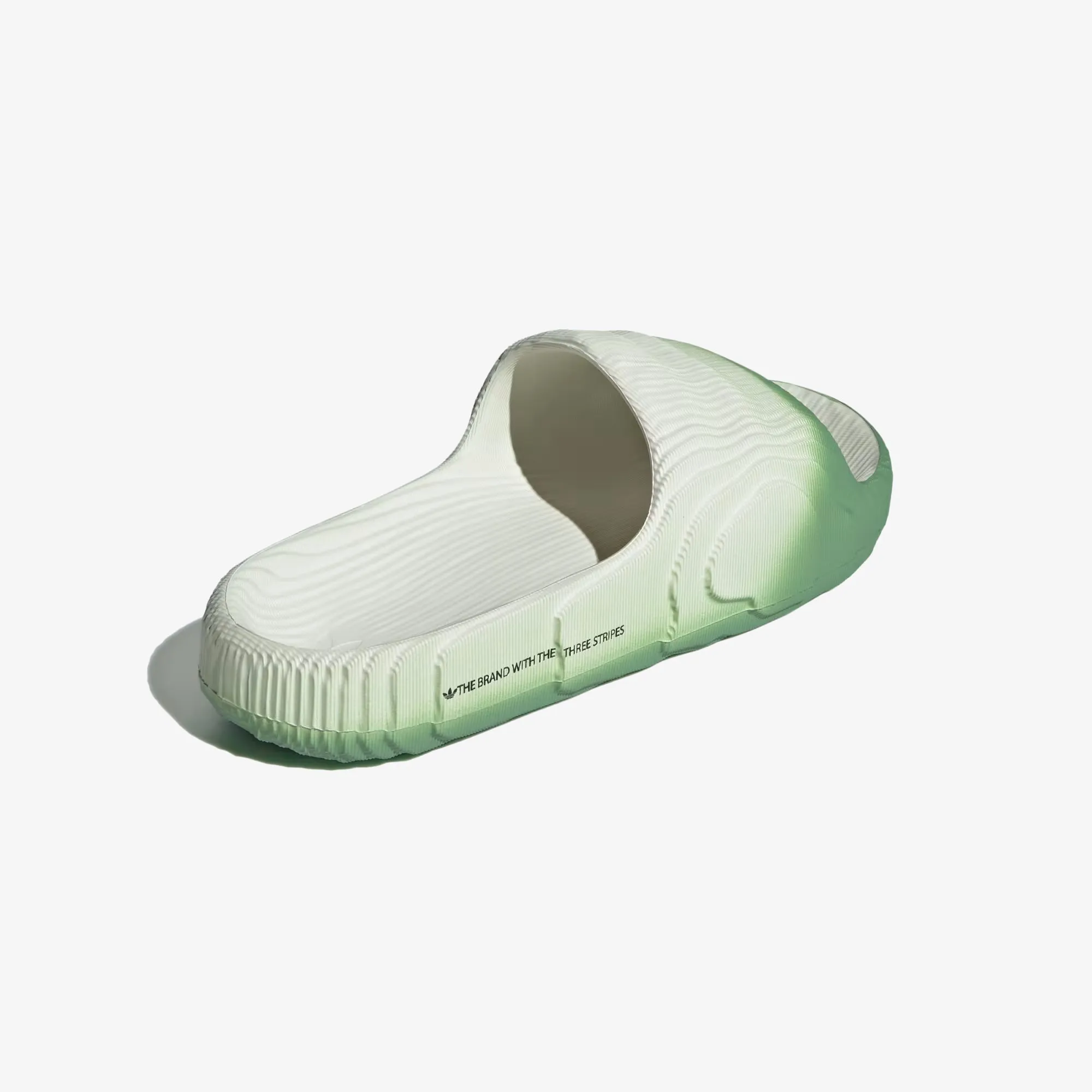 Adidas Originals | ADILETTE 22  { IVORY/PRELOVED GREEN/CORE BLACK