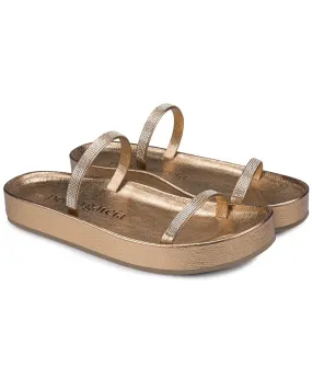 Alani Tan Foil Sandal