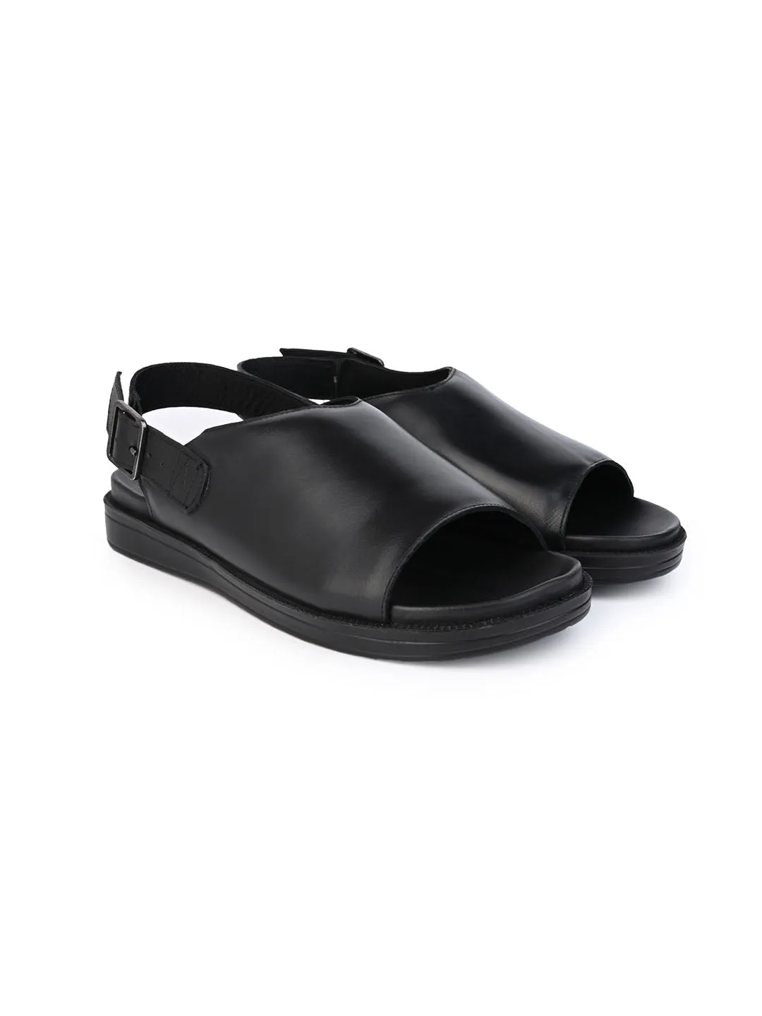 Alberto Torresi Leather Sandal With Padded Insole