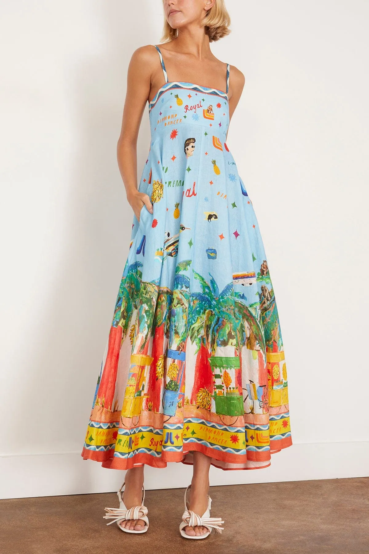 All Aboard Sundress in Multi