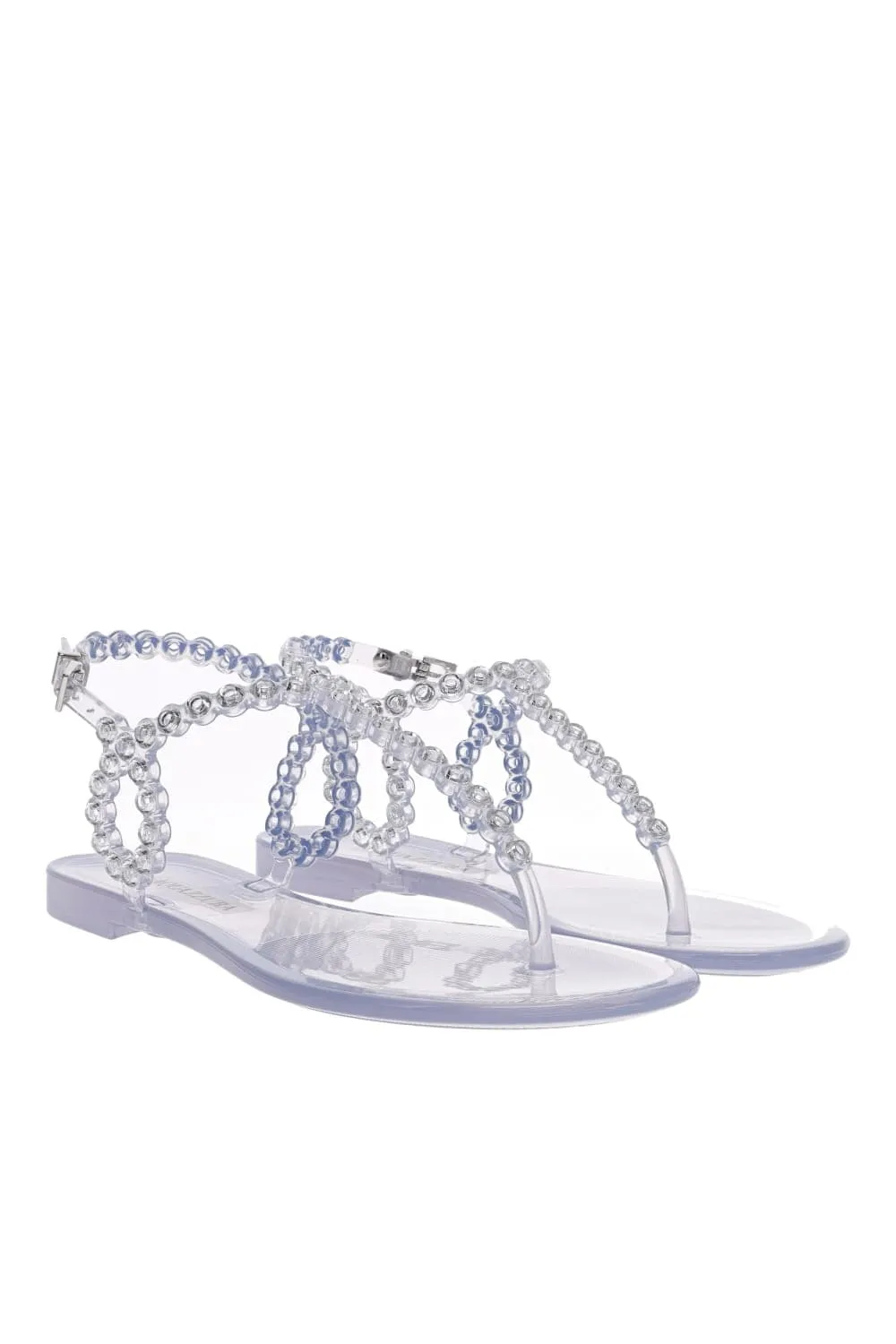 Almost Bare Crystal Transparent Jelly Sandal