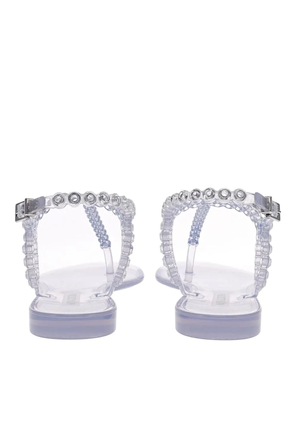 Almost Bare Crystal Transparent Jelly Sandal