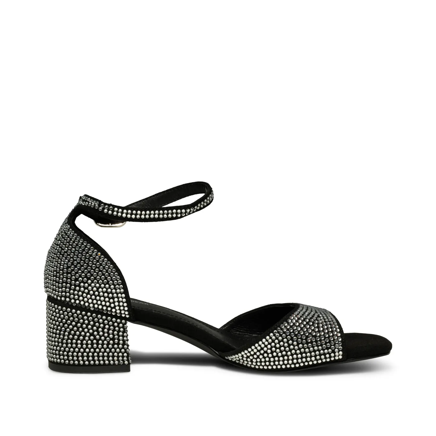 Anni krystal sandal - BLACK