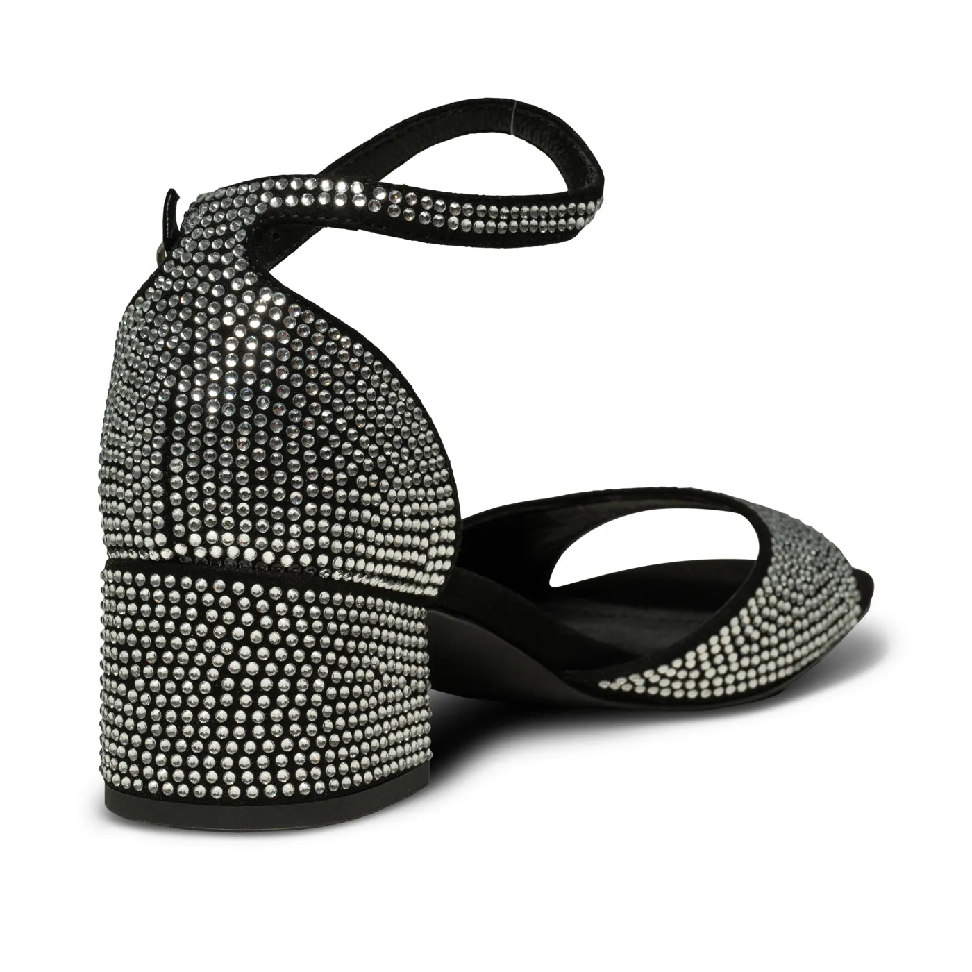 Anni krystal sandal - BLACK