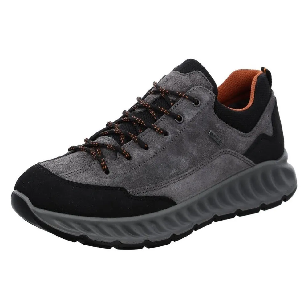 Ara Men's Pietro GORE-TEX Lace-Up Hiker Boot Black / Anthracite / Nubuck / Suede