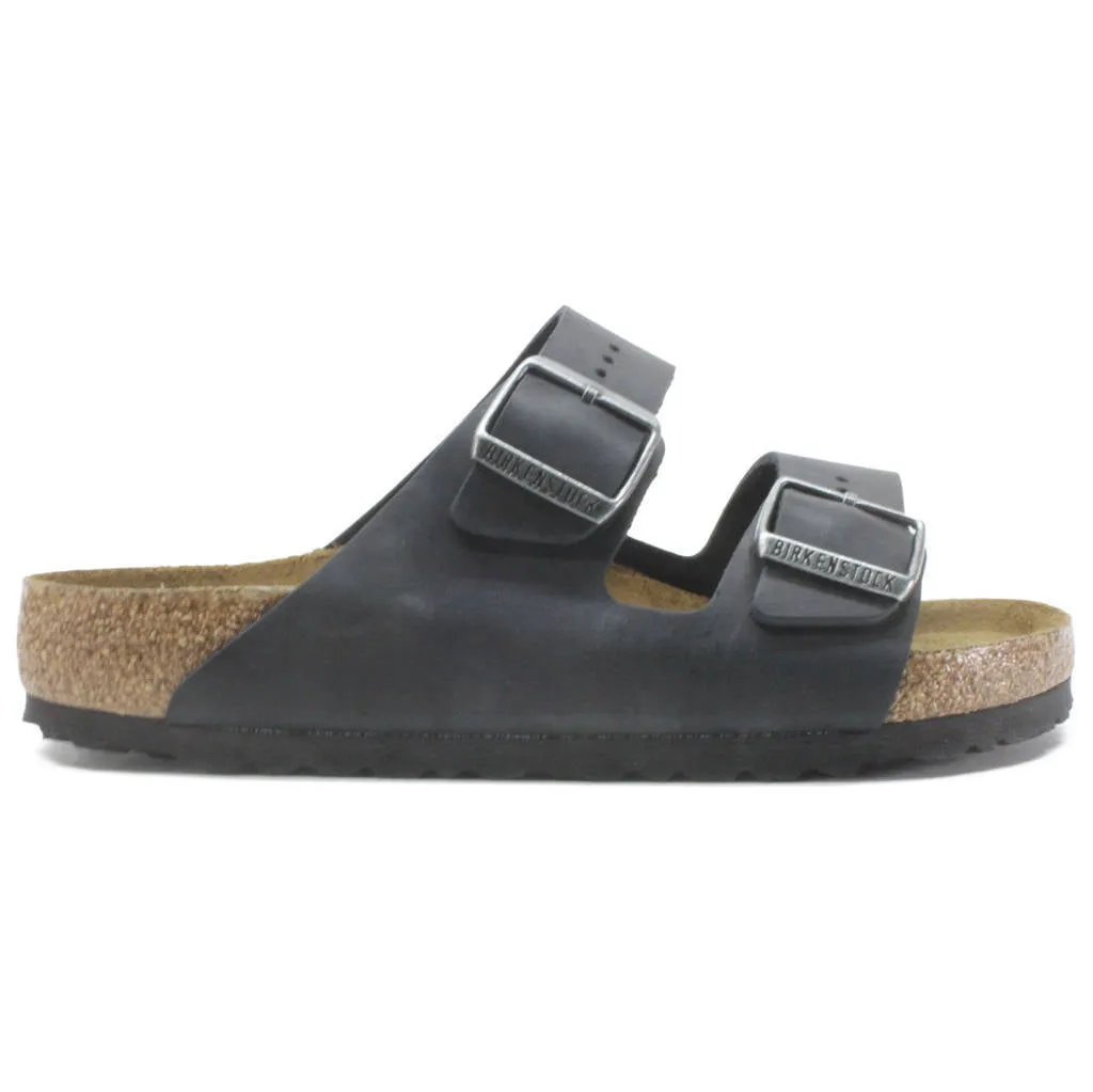 Arizona BS Soft Footbed Oiled Leather Unisex Slides Sandals