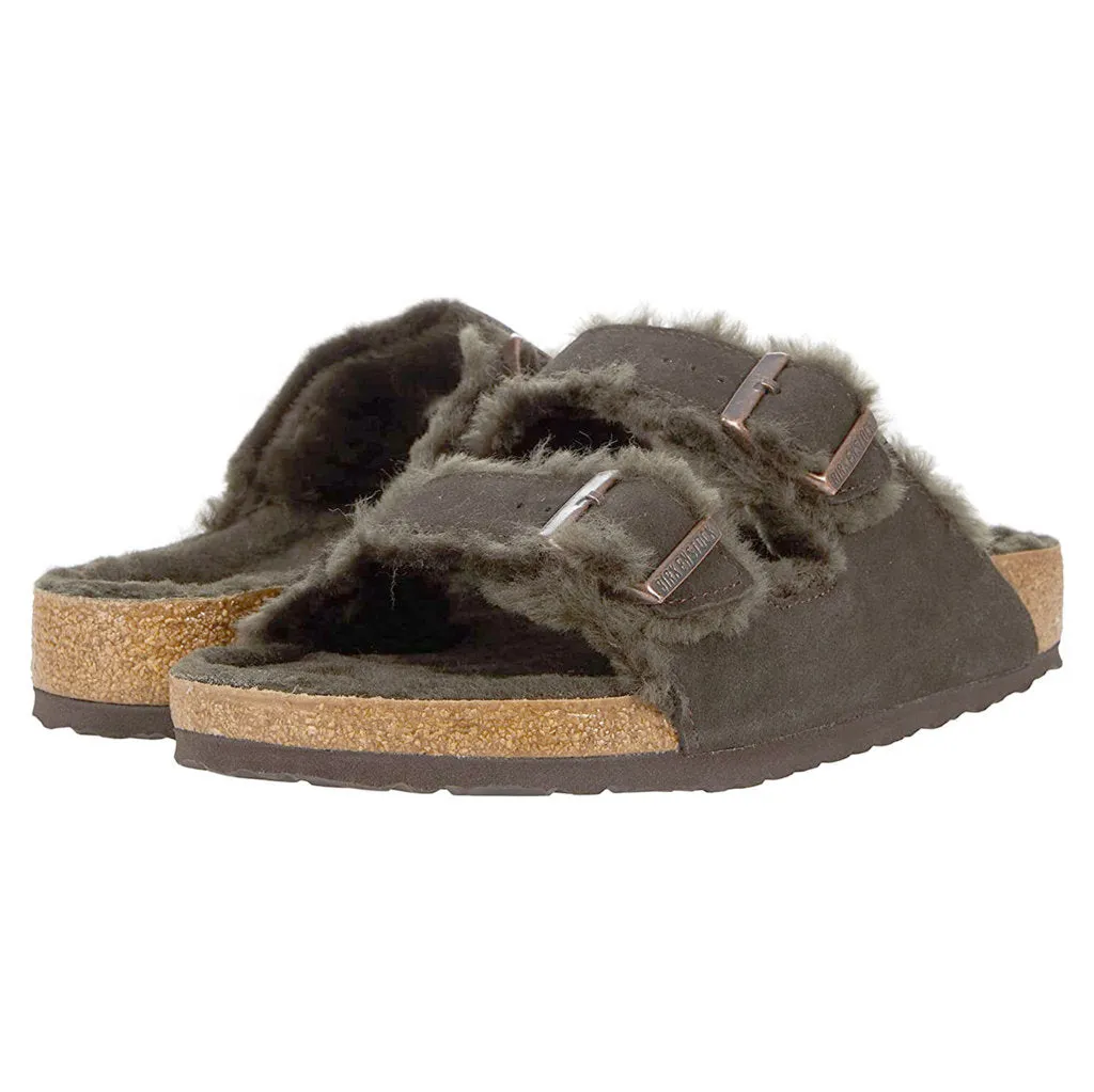 Arizona Shearling Suede Leather Unisex Sandals