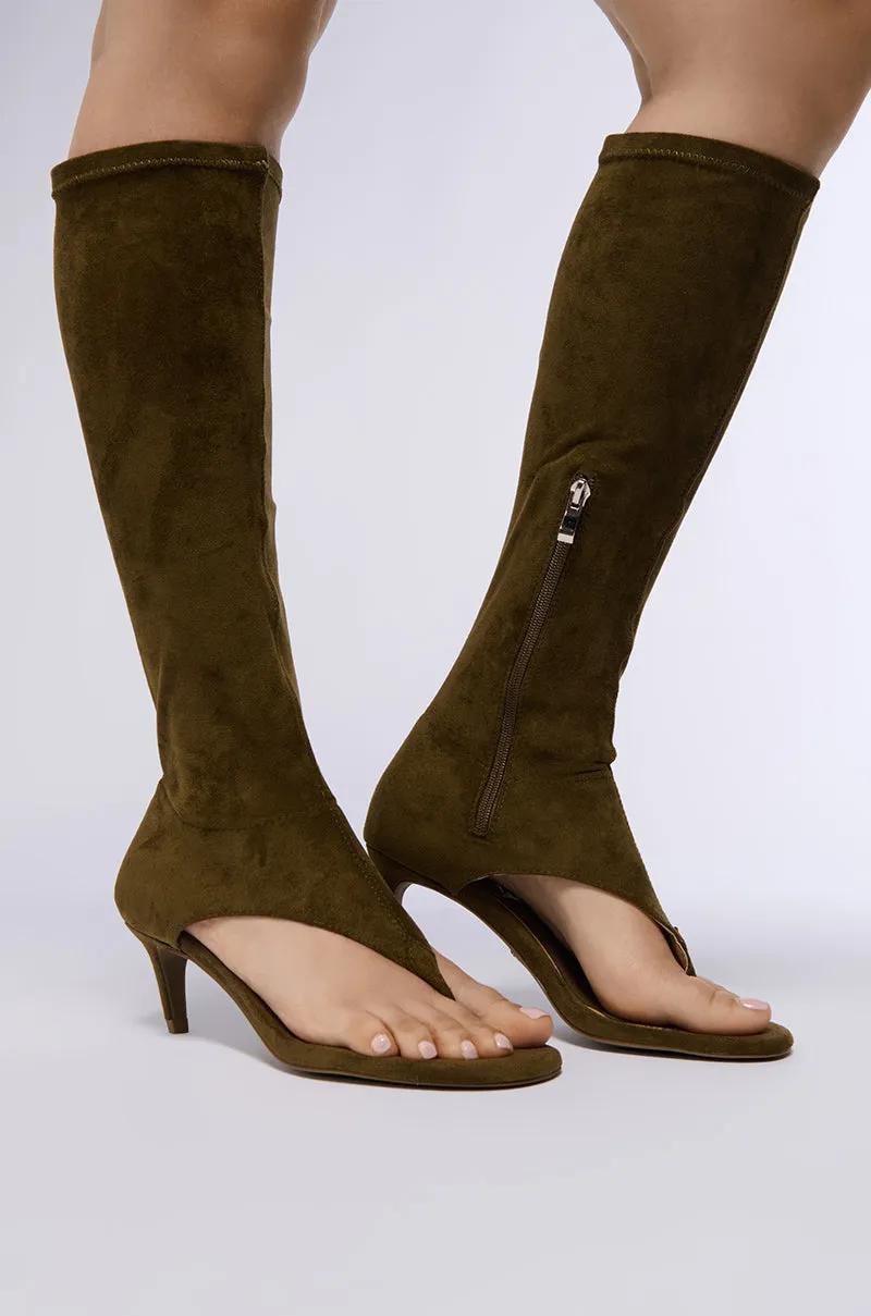 AZALEA WANG CECILE SANDAL IN OLIVE