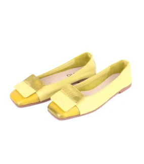 Ballet Flats Met Sunny Lime