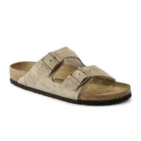 Birkenstock Arizona Narrow Slide Sandal (Unisex) - Taupe Suede