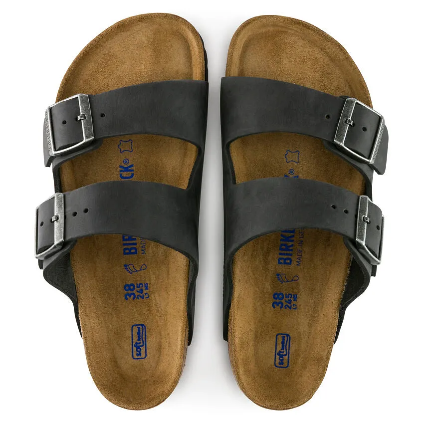 Birkenstock Arizona Oiled Leather Soft Footbed Sandal