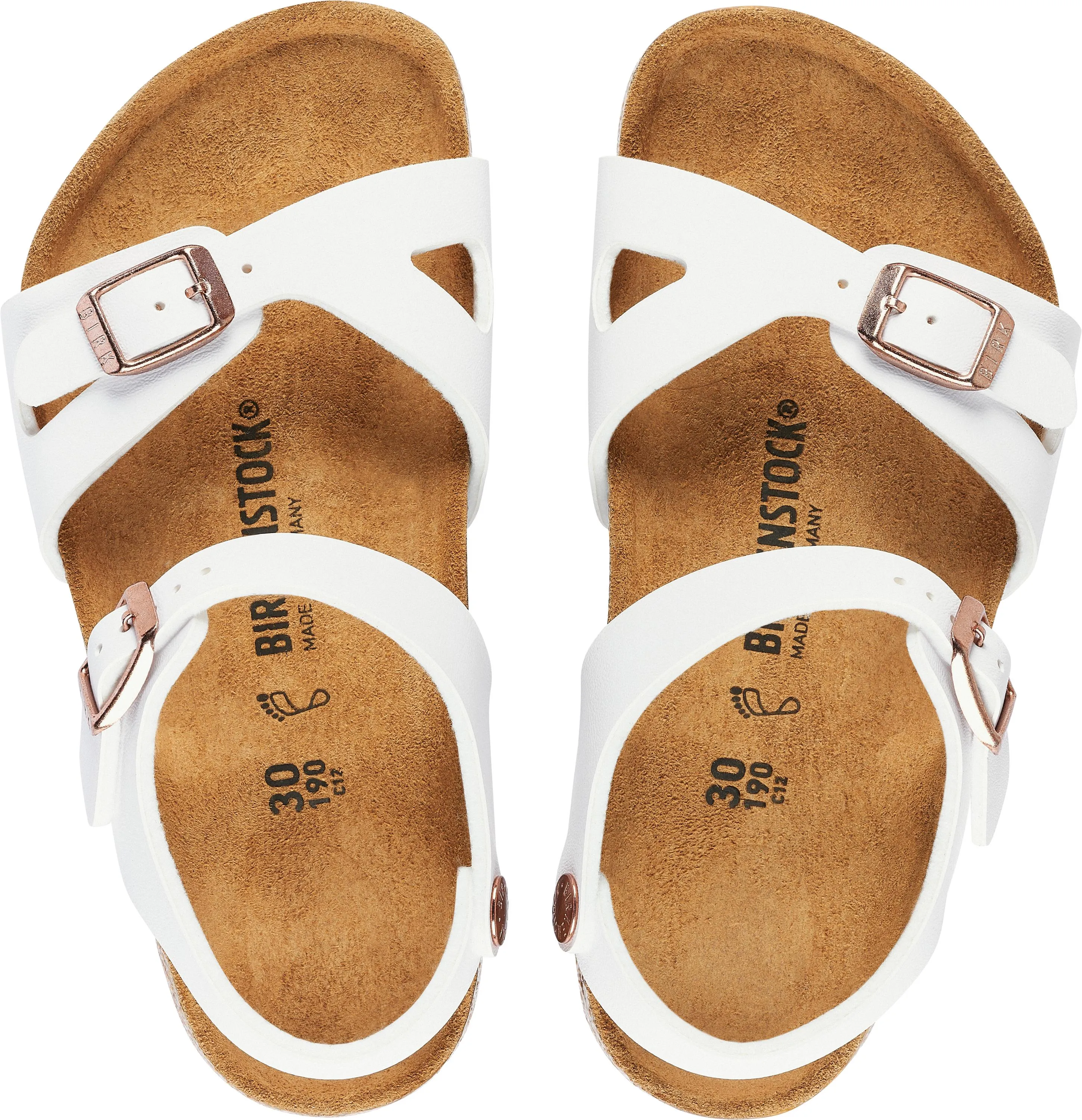 Birkenstock Rio Kids Girls White Sandal