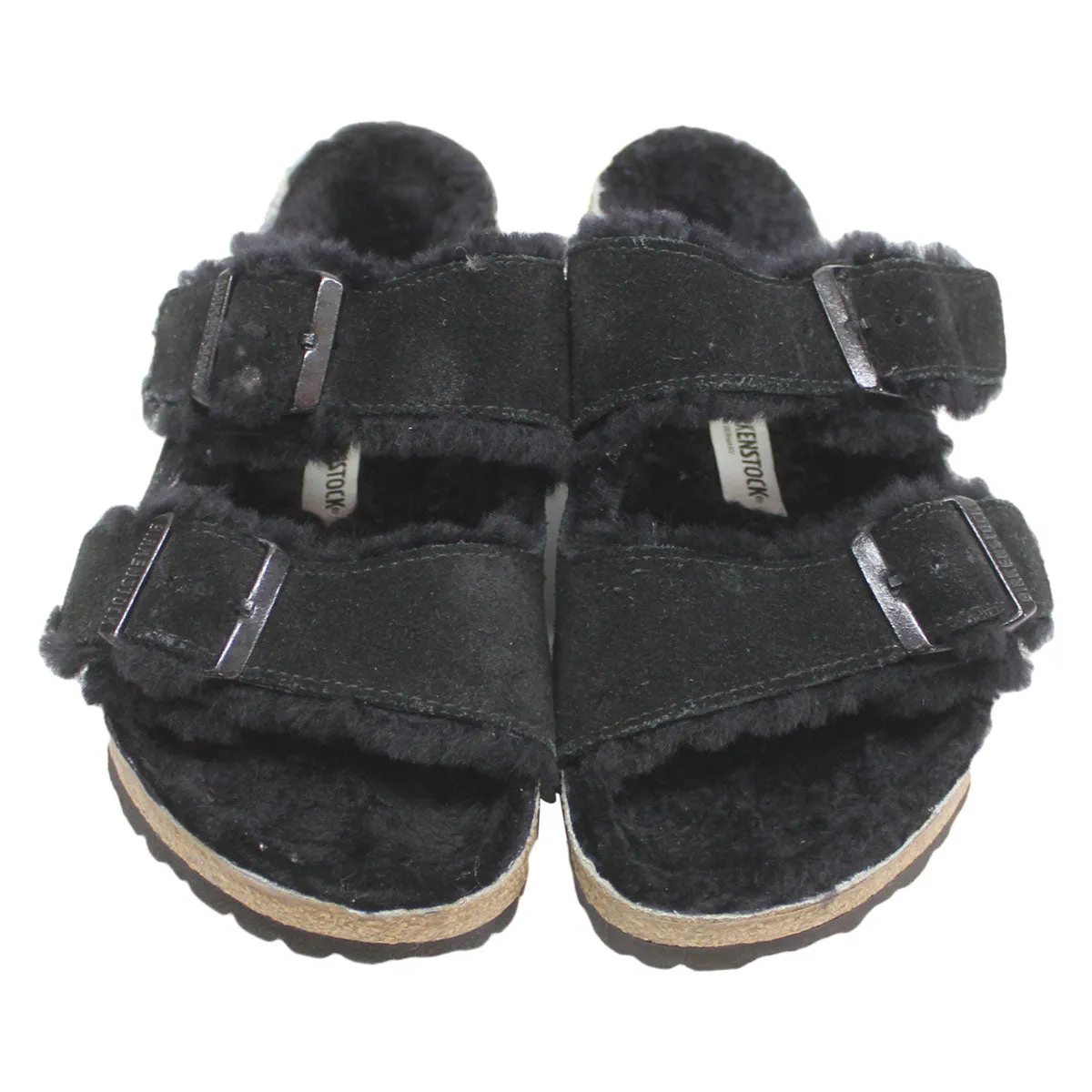 Birkenstock Unisex Arizona Fur Suede Sandals - UK 5