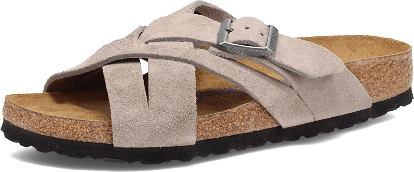 Birkenstock Unisex Lugano Soft Footbed Cross Strap Sandal