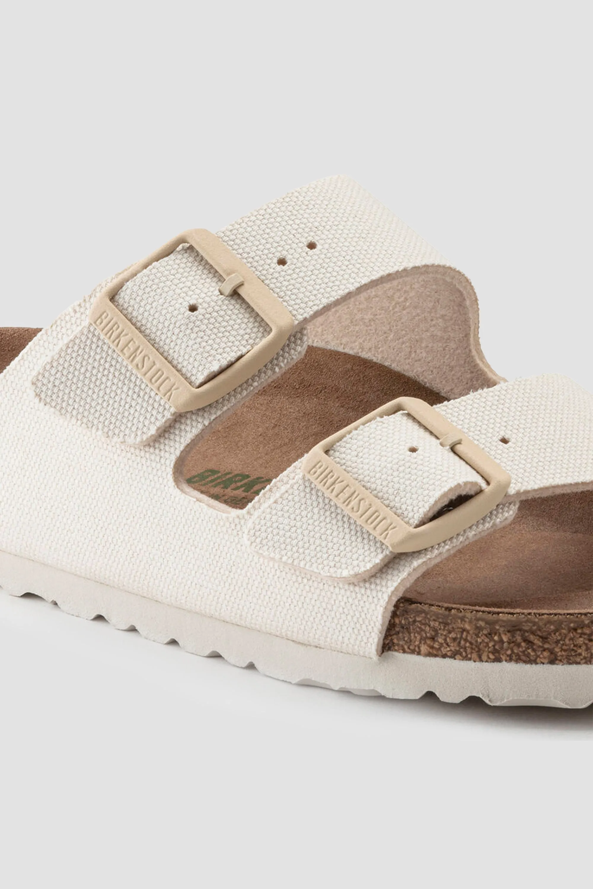 Birkenstock Women's Arizona Vegan Canvas in Eggshell