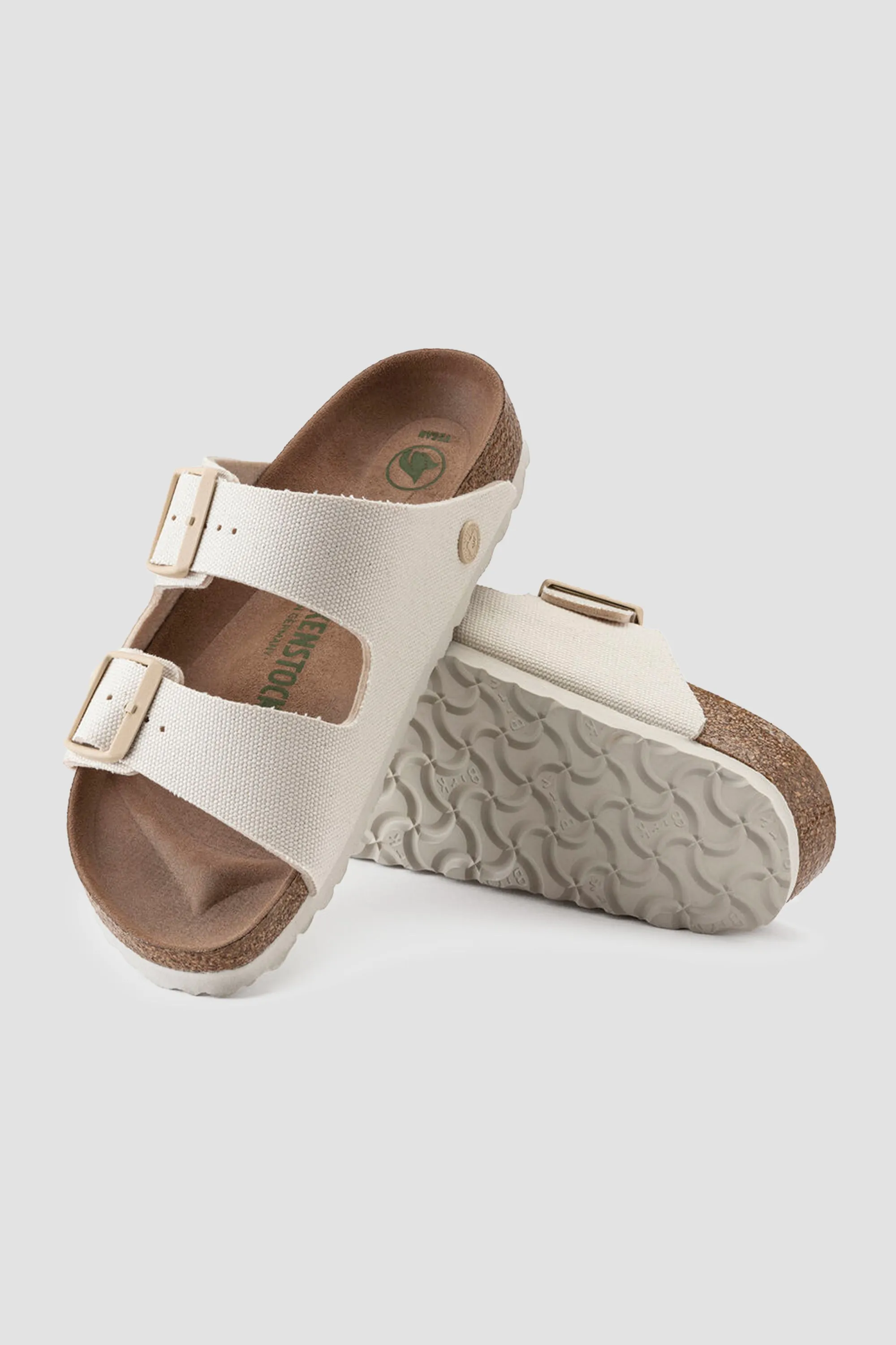 Birkenstock Women's Arizona Vegan Canvas in Eggshell