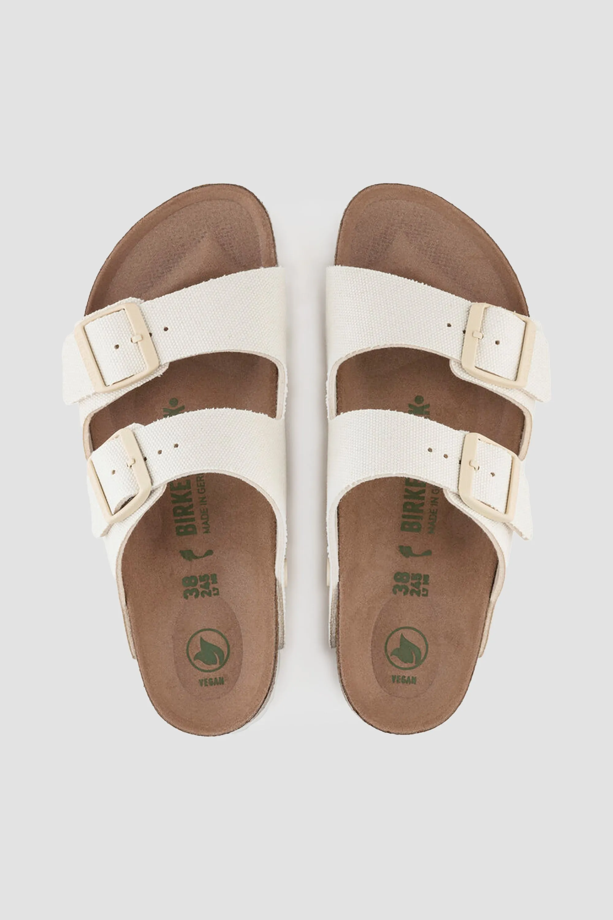 Birkenstock Women's Arizona Vegan Canvas in Eggshell