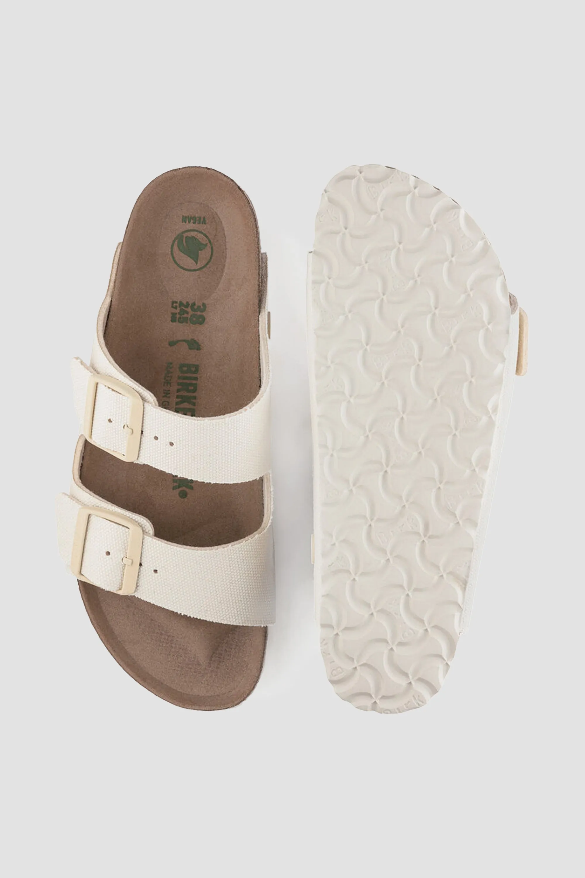 Birkenstock Women's Arizona Vegan Canvas in Eggshell