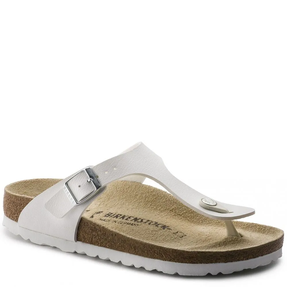 Birkenstock Women's Gizeh Birko-Flor in White