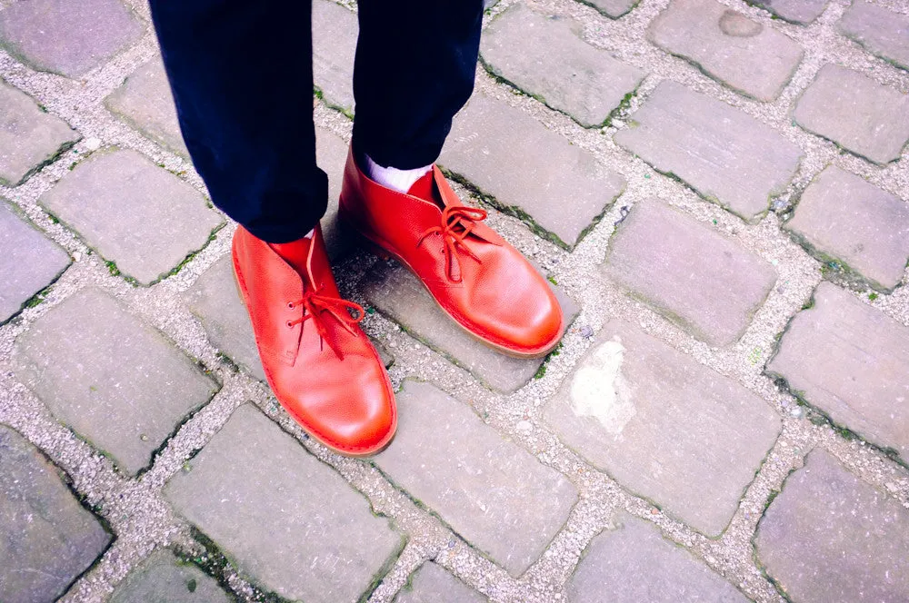 [Bright Red] - Flat Woven Shoelaces