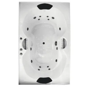 Broadway Bathroom Andorra 1790mm Spa With Spa Key Remote 12 Jets White