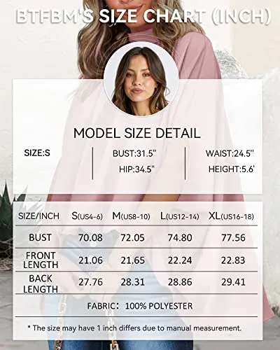 BTFBM Women Mock Neck Batwing Short Sleeve Summer Tops 2023 Spring Loose High Low Hem Casual Oversize Blouses Shirts Top(Solid Pink, Large)