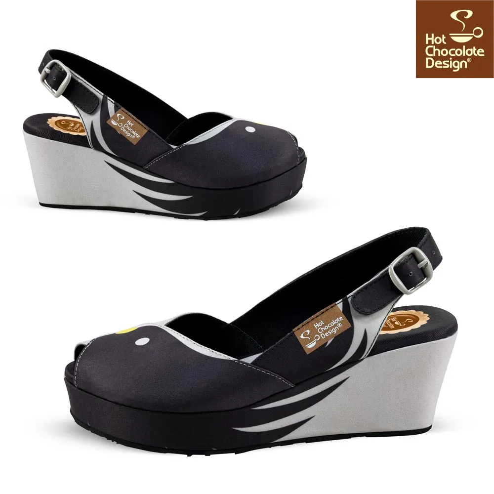Chocolaticas® BLACK BIRD Women's Sandal