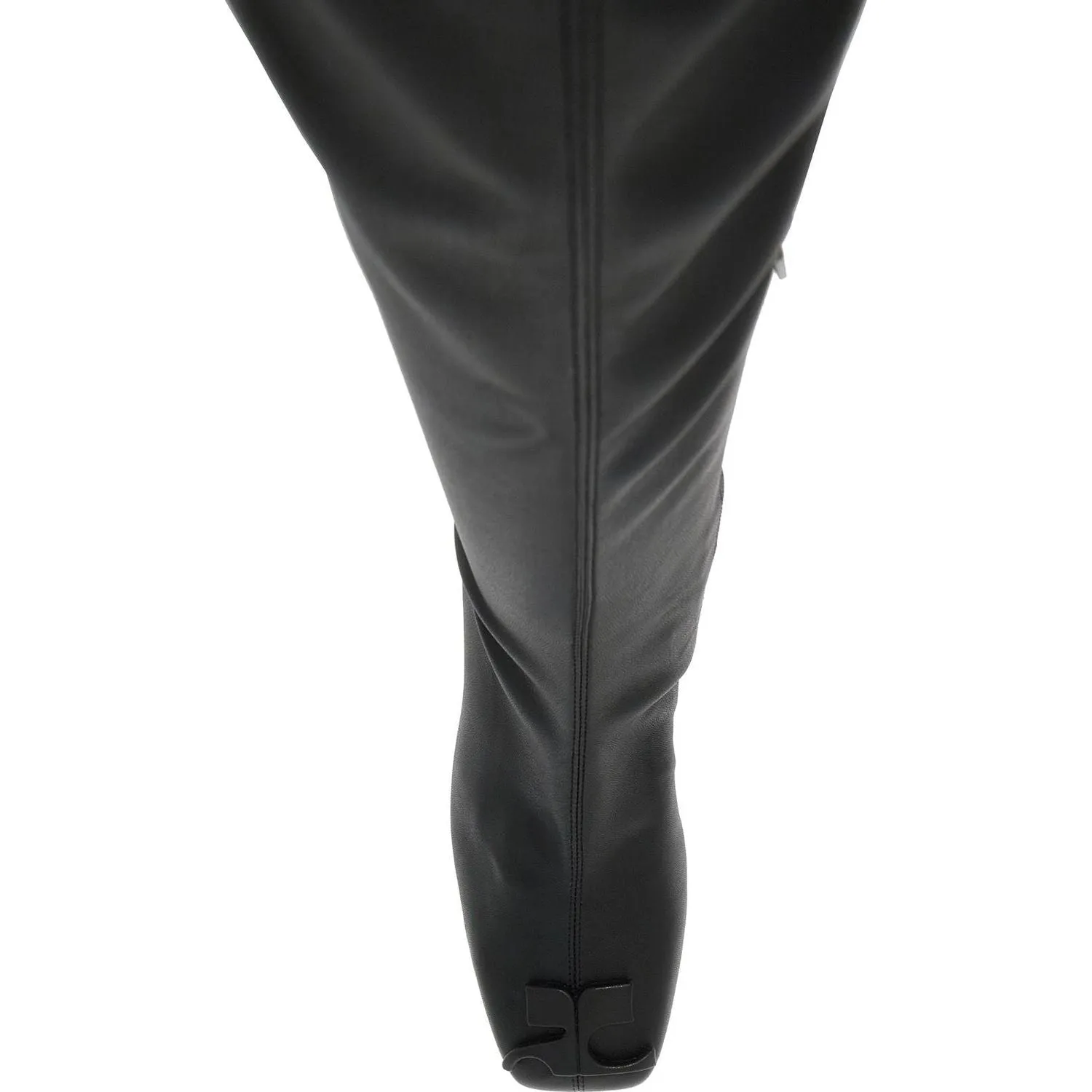 Courreges stretch reedition eco-leather boots