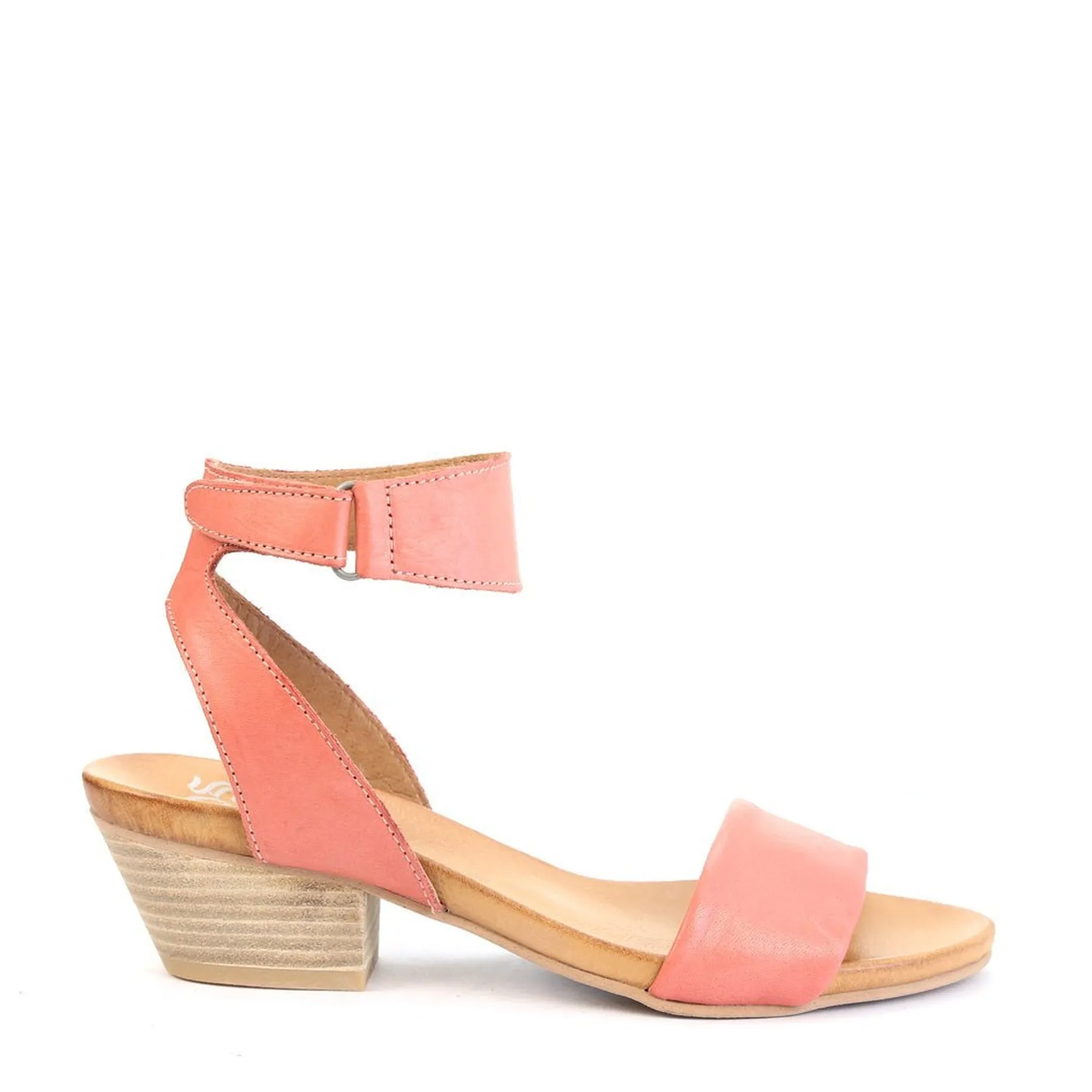 CUBO WOODEN STACK HEEL SANDALS LEATHER