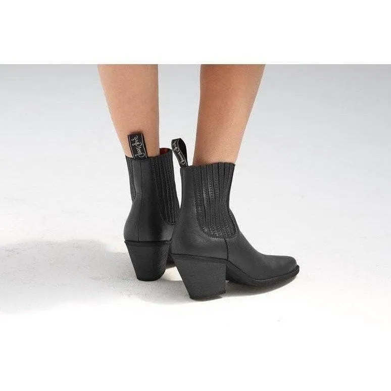 'Daisy' Vegan Ankle Boots by Good Guys Don't Wear Leather - black