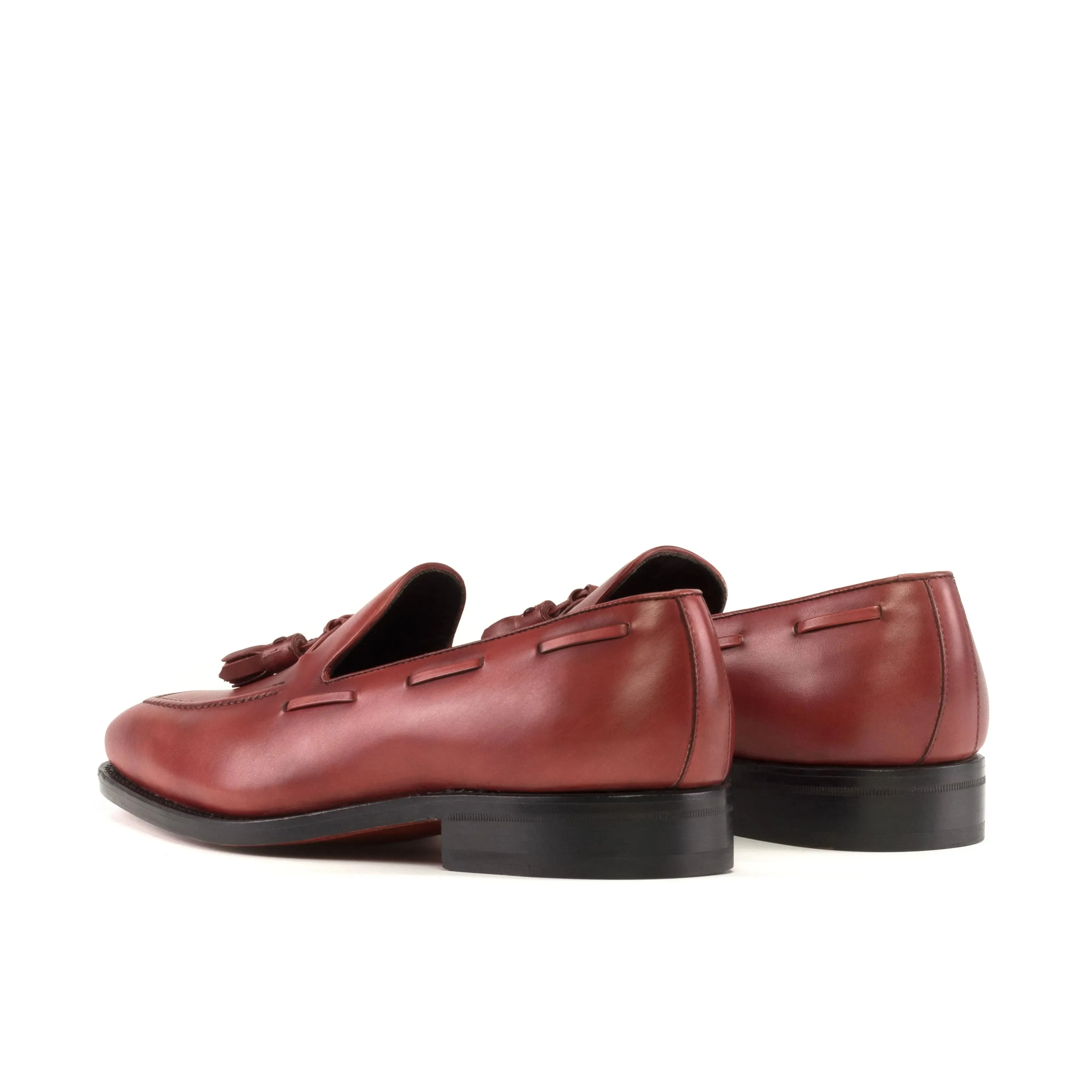 DapperFam Luciano in Red Men's Italian Leather Loafer