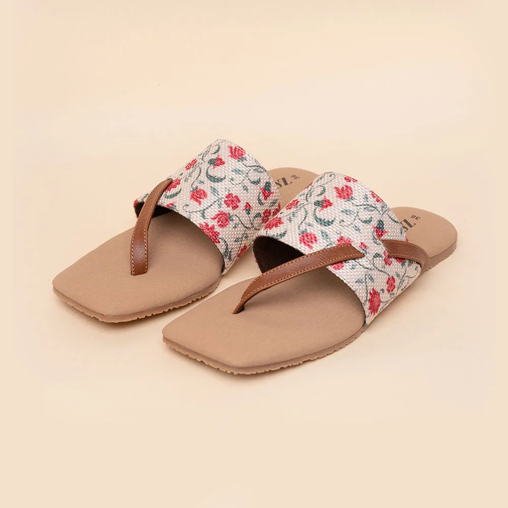 Deccan Garden Side Toe Flats