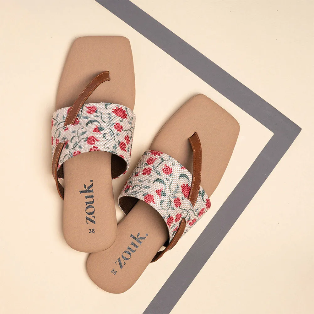 Deccan Garden Side Toe Flats