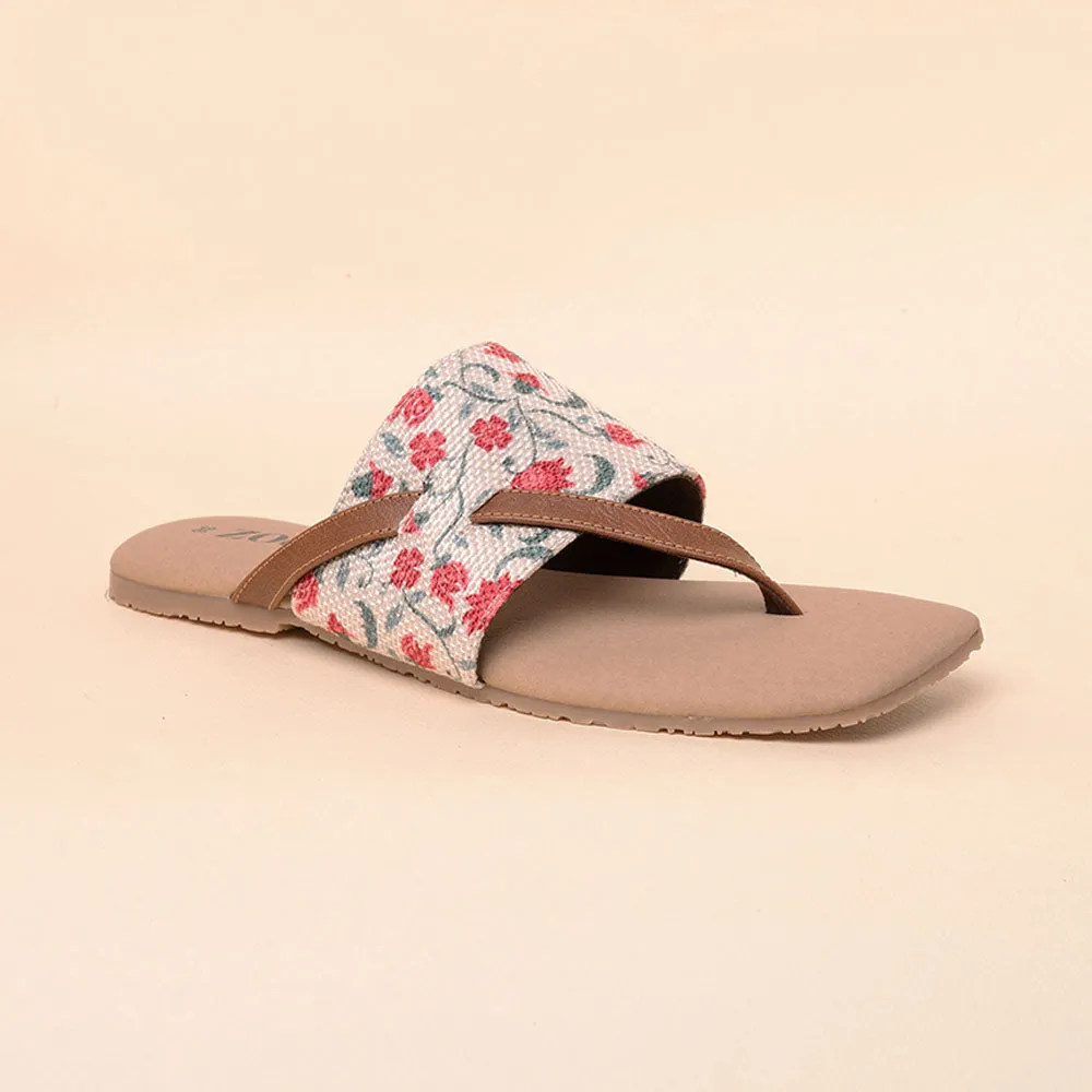 Deccan Garden Side Toe Flats