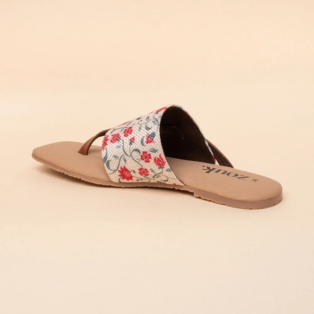 Deccan Garden Side Toe Flats