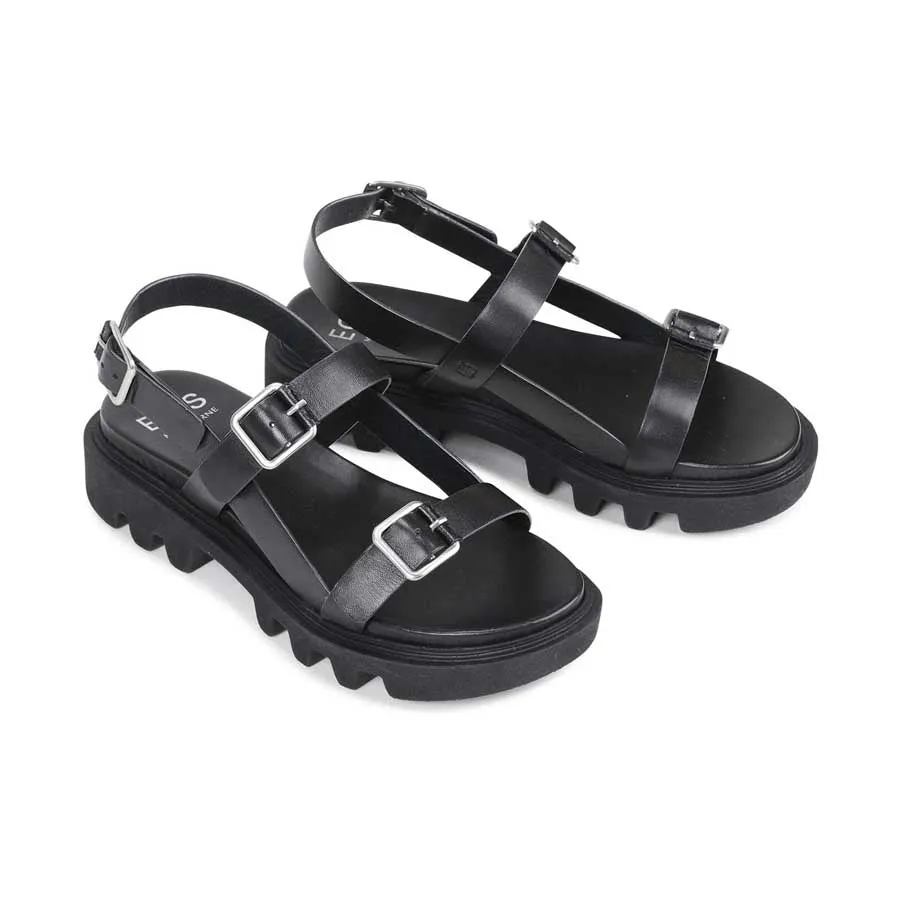 FLICKER LEATHER SANDALS