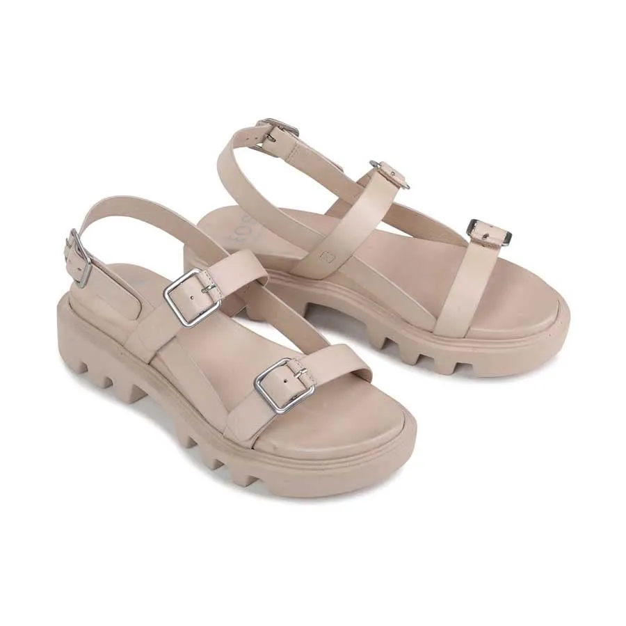 FLICKER LEATHER SANDALS