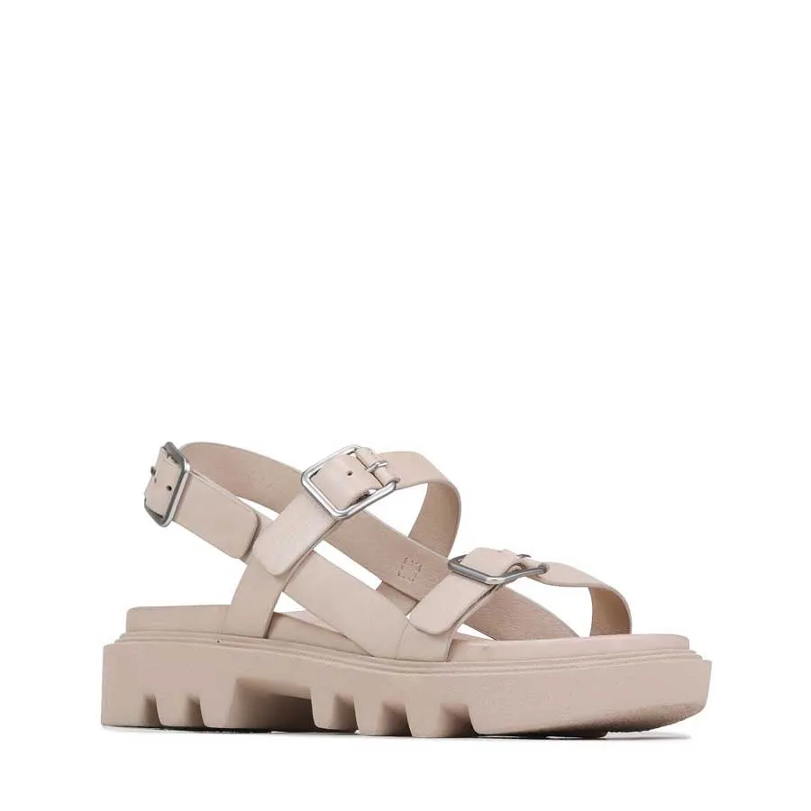 FLICKER LEATHER SANDALS