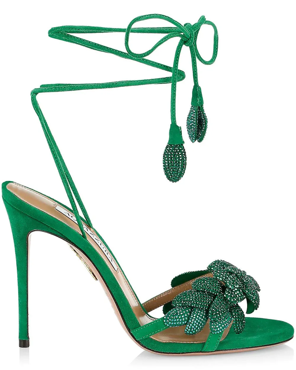 Galactic Flower Sandal in Emerald