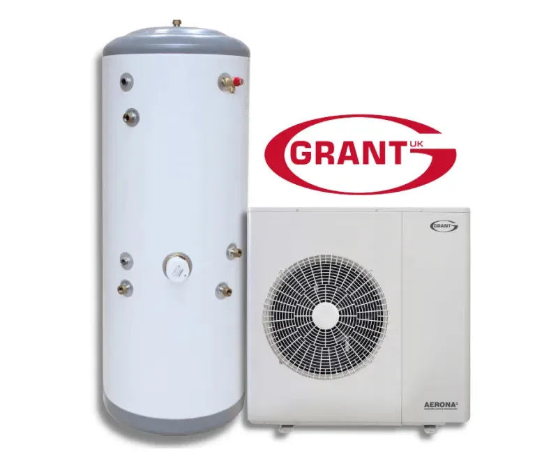 Grant Aerona3 Air Source Heat Pump With Cylinder & Install Pack