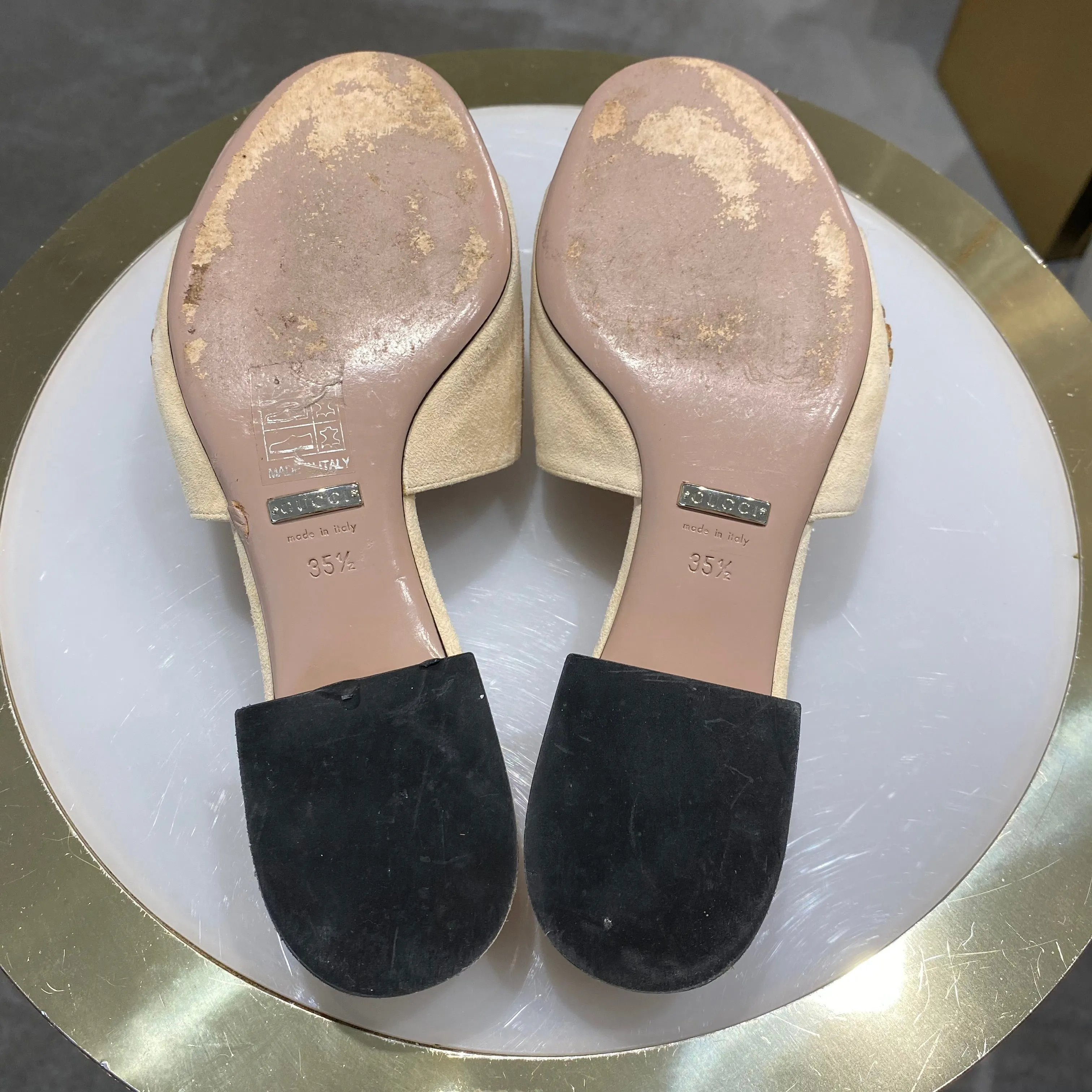 Gucci Crystal Maxime Slide Sandals