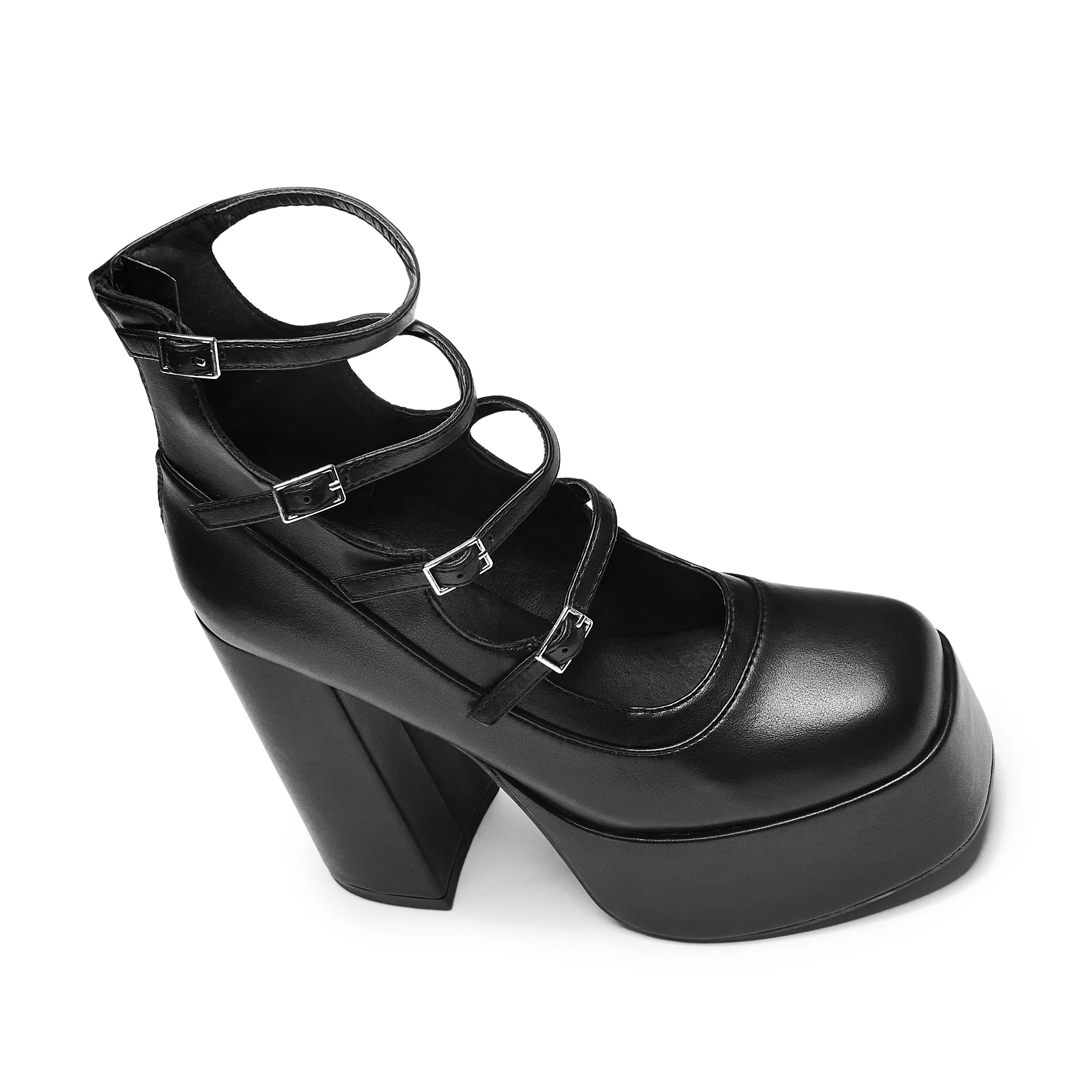 Gurren Strappy Platform Heels