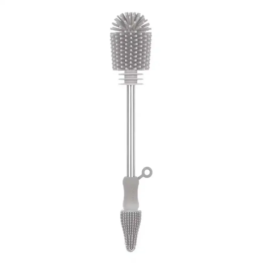 Haakaa Double-ended Silicone Bottle Brush (Suva Grey)