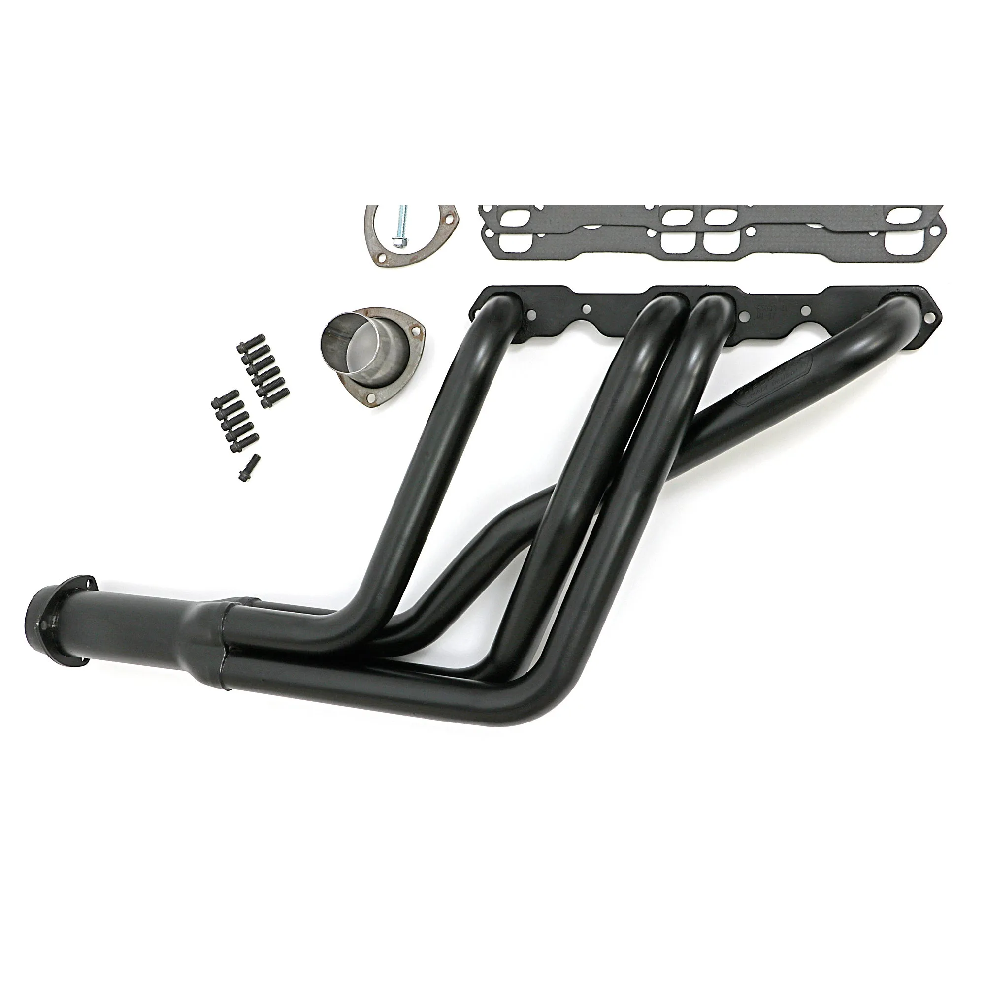 Hedman Hedders Street Headers - 1.75 in Primary - 3 in Collector - Black Paint - Small Block Chevy - GM F-Body / X-Body 1967-74 - Pair